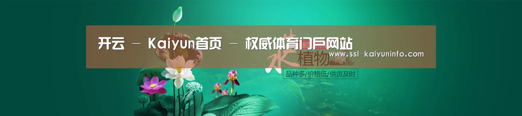 鲜花水草花卉网站模板